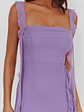 Blushing Ruffle Trim Maxi Dress Lilac - thumbnail 3