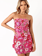 Butterfields Strapless Mini Dress - Hot Pink - thumbnail 1