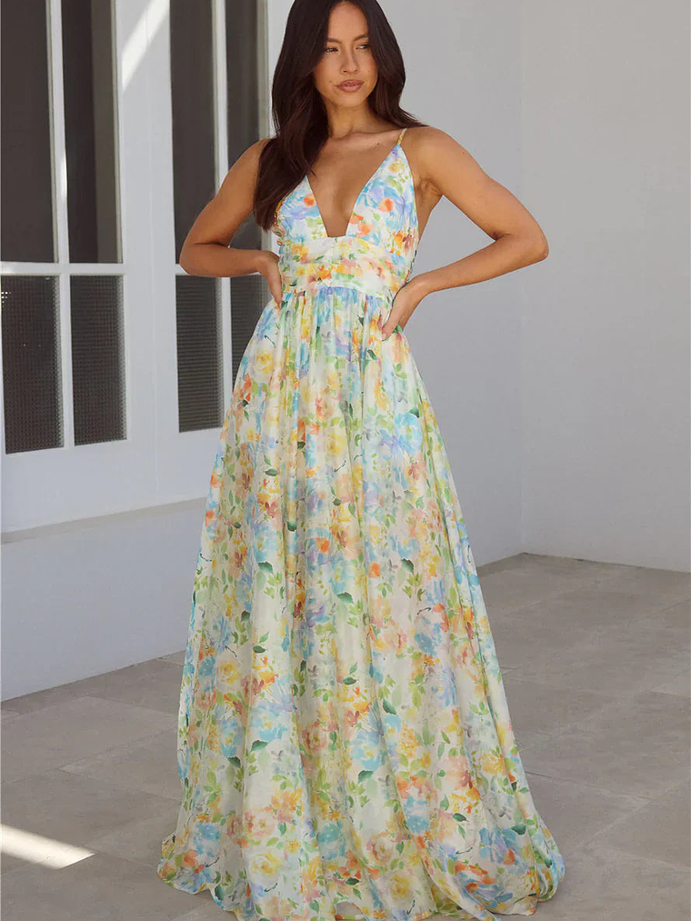 Buttercup Fields Maxi Dress Print 4