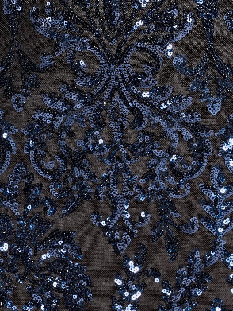 Beverly Lace-Up Bodycon Sequin Party Dress 14