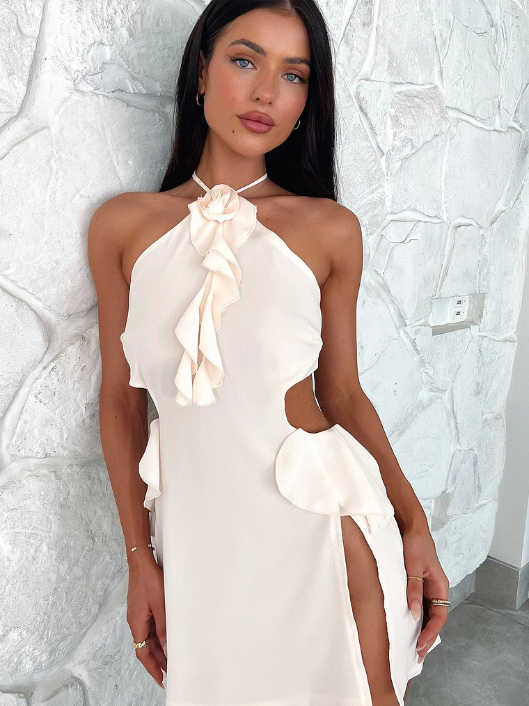 Bijou Mini Dress - Cream 5