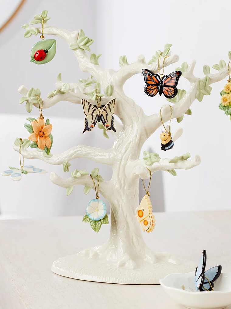 Butterfly Meadow 10-Piece Ornaments & Tree Set 4