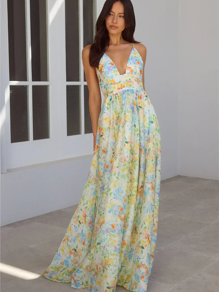Buttercup Fields Maxi Dress Print 9