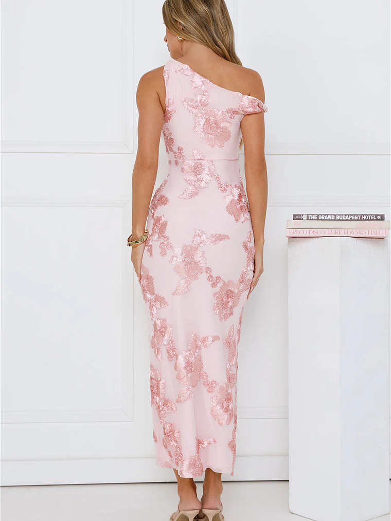 Billions Off Shoulder Mesh Maxi Dress 5