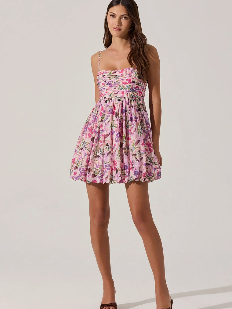 Bubble Floral Mini Dress 13