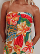 Bird Of Paradise Tied Cowl Back Maxi Dress Botanical - thumbnail 4