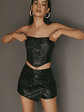 Audra Wrap Look Skort Black - thumbnail 10