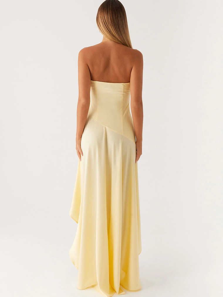 Bodie Maxi Dress - Pastel Yellow 3