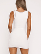 Chill Mode Ribbed Mini Dress Cream - thumbnail 4