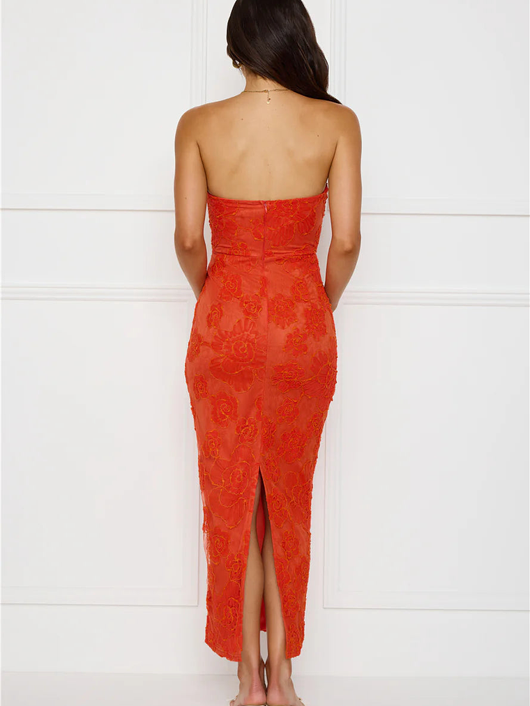 Crowned In Confidence Strapless Maxi Dress 9