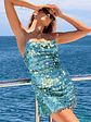 Come And Get It Aqua Sequin Party Mini Dress - thumbnail 7