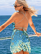 Come And Get It Aqua Sequin Party Mini Dress - thumbnail 8