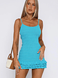 Cute Thing Knit Mini Dress Aqua Blue - thumbnail 2