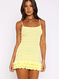 Cute Thing Knit Mini Dress Lemon - thumbnail 3