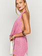 Charl Pink Cowl Neck Mini Dress - thumbnail 4