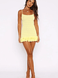 Cute Thing Knit Mini Dress Lemon - thumbnail 6