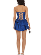 Corset Strapless Dress in Blue - thumbnail 2