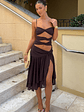 Dancing In Greece Midi Dress Chocolate - thumbnail 6