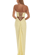 Corset Strapless Maxi Dress in Yellow - thumbnail 1
