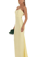 Corset Strapless Maxi Dress in Yellow - thumbnail 3
