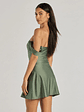 Classics Lover Off-The-Shoulder Satin A-Line Mini Dress - thumbnail 6