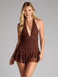 Crush-Worthy Moves Lace Halter Romper - thumbnail 3