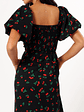 Chlo Puff Sleeve Midi Dress - Cherry Print - thumbnail 8