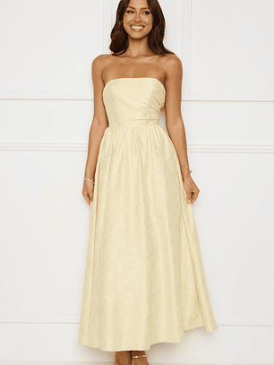 Dancing In Magic Strapless Maxi Dress