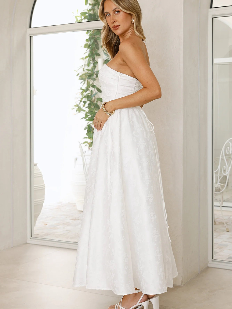 Dancing In Magic Strapless Maxi Dress 4