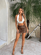 Cruz Mini Skirt Chocolate - thumbnail 3