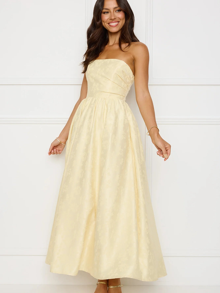 Dancing In Magic Strapless Maxi Dress 6