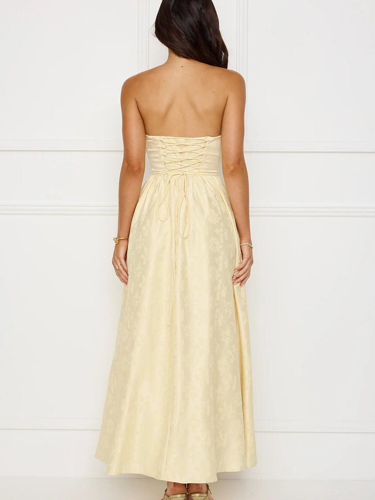 Dancing In Magic Strapless Maxi Dress 7