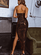Dancing In September Thigh Split Sequin Dress Bronze - thumbnail 2
