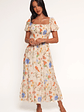 Cecelia Puff Sleeve Maxi Dress - Floral - thumbnail 1
