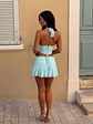 CHARLEE MINI SKIRT ICE BLUE - thumbnail 7