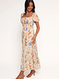 Cecelia Puff Sleeve Maxi Dress - Floral - thumbnail 2
