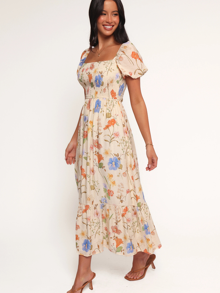 Cecelia Puff Sleeve Maxi Dress - Floral 3