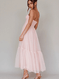Dancing With Me Sweetheart Tulle Midi Dress Pink - thumbnail 2