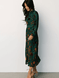 Christine Velvet Embossed Midi Dress | Jade - thumbnail 6