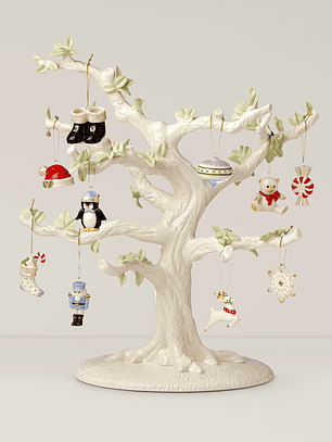 Christmas Memories 10-Piece Ornament & Tree Set