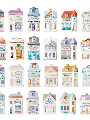 CS Lenox Spice Village 24-Jar Full Collection