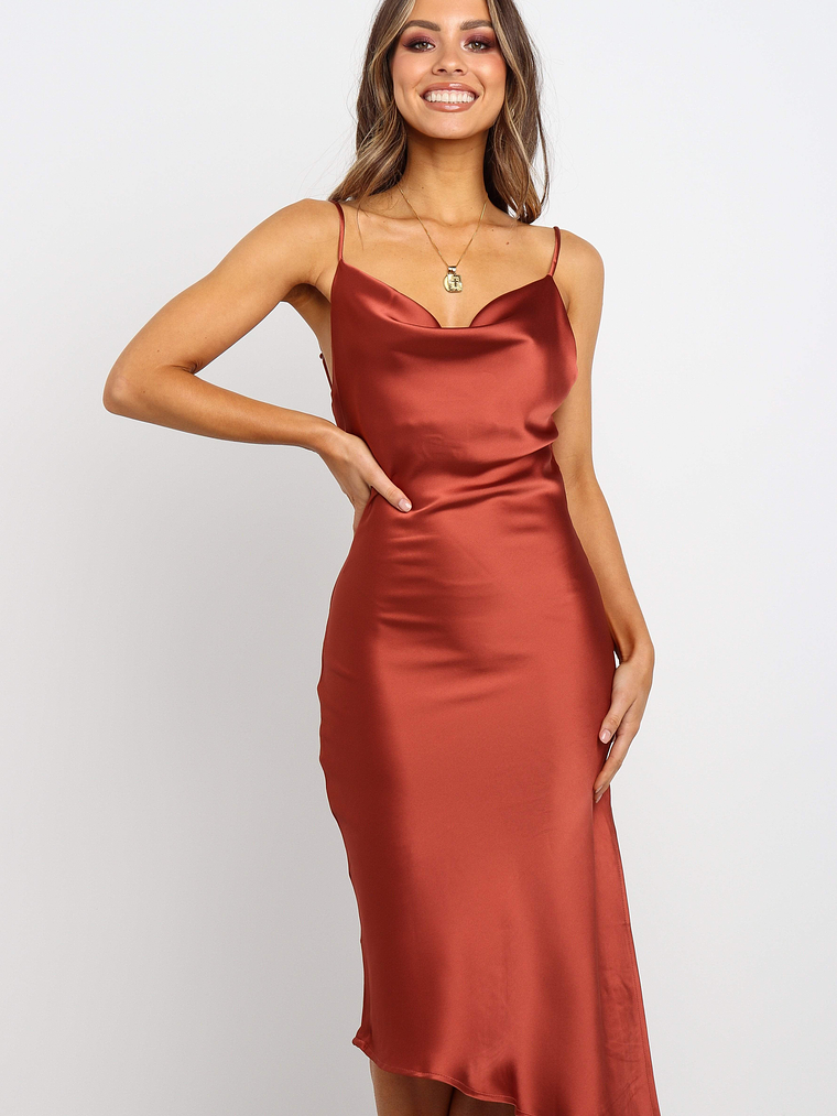 Cyprus Dress - Rust 2