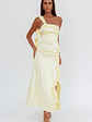 Carmel One-Shoulder Split Maxi Dress Butter - thumbnail 1