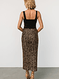 Charmed Sequin Midi Skirt | Bronze - thumbnail 4