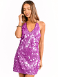 Cyrus Purple Sequin Mini Dress - thumbnail 2