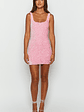 Charming Pink Sequin Mini Dress - thumbnail 3