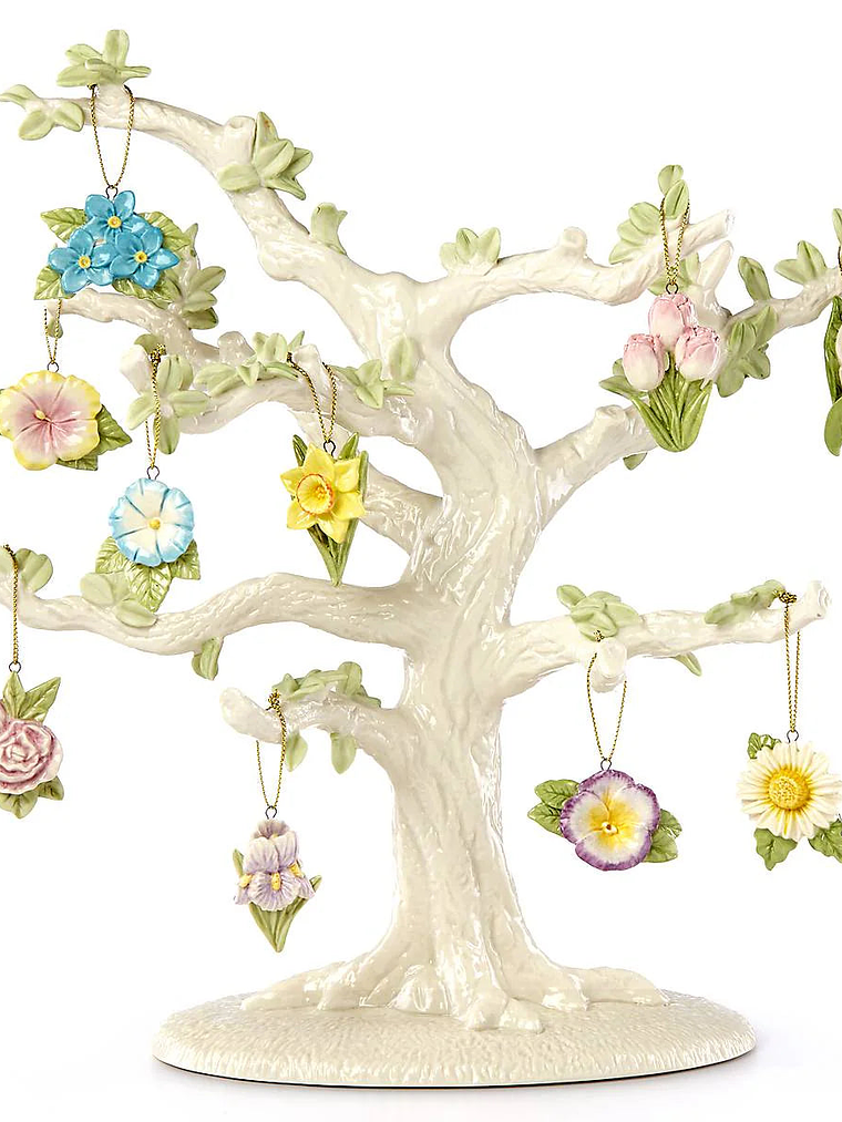 Celebrate Flowers 10-Piece Ornament & Tree Set 5