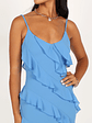 Ciao Ruffles Maxi Dress - Blue - thumbnail 2