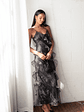 Ciao Ruffles Maxi Dress - Black Leopard - thumbnail 8