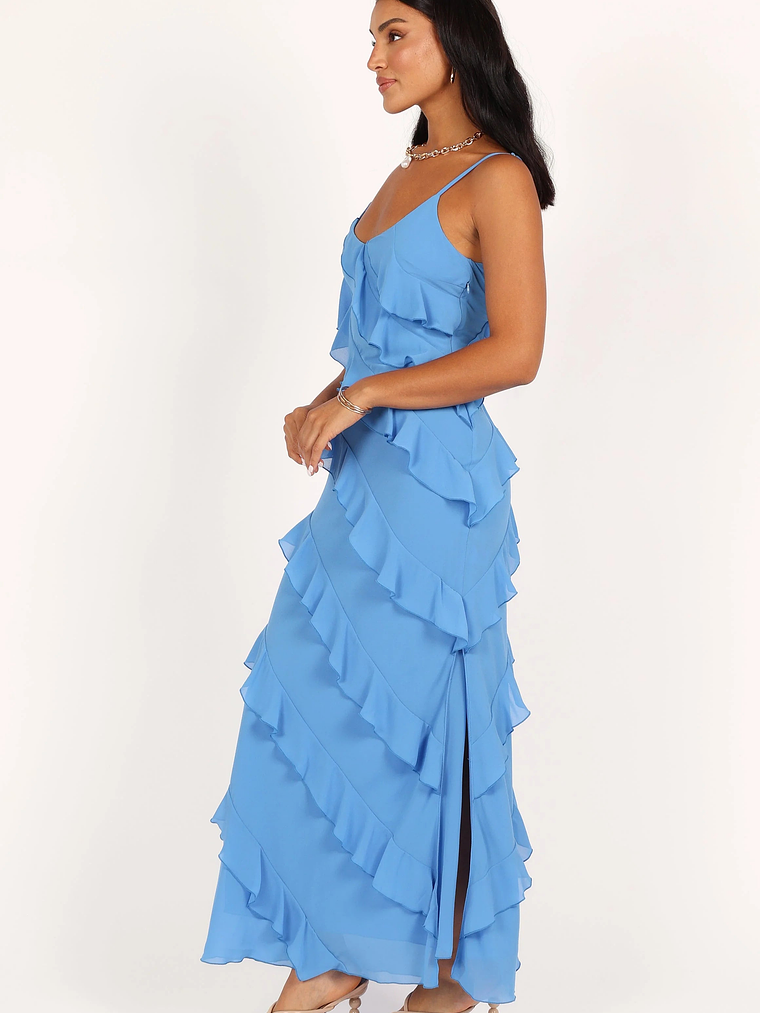 Ciao Ruffles Maxi Dress - Blue 5